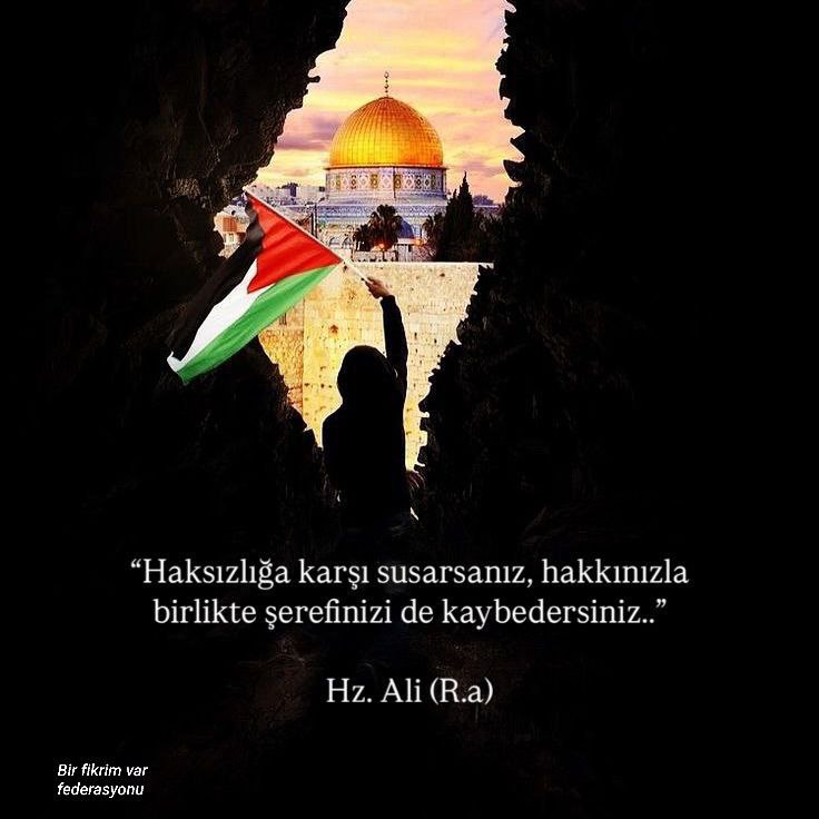 Hz. Ali'nin de dediği gibi; 

"Bir zulme engel olamıyorsanız, 
Onu herkese duyurun..."

#FreePalestine 
#FreeGaza
#SumudForGaza 
#SumudFlotilla