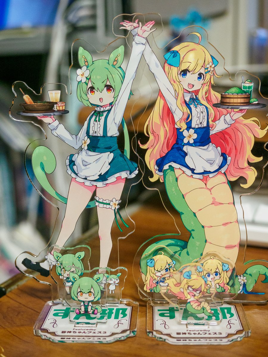 本日の戦利品。ずん邪カフェのメインビジュアル、ドルフィンさんの