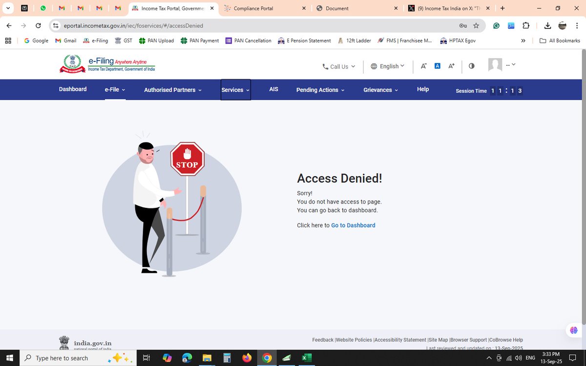 __Ajay__kumar__'s tweet photo. @IncomeTaxIndia @nsitharamanoffc @officeofPCM @FinMinIndia @PIB_India @MIB_India Access Denied https://t.co/yra60cOB9n
