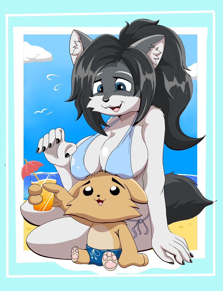 つかれた犬さんと大上さん描かせて頂きました‼️🐶🐺
<a href="/tukareta_INU/">つかれた犬_「つか犬アニメ」運営してる人</a>