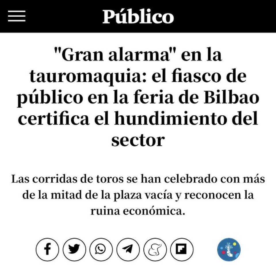 Bravo por el pueblo de Bilbao.