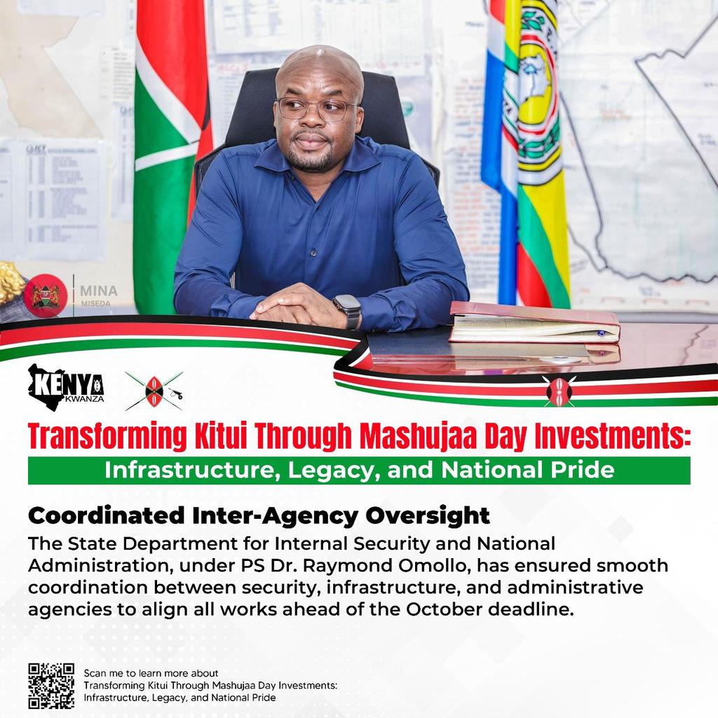 With 10,000 capacity terraces, media booths, and hospitality suites, Mashujaa Day Investments 2025 make Kitui stadium world-class. These facilities boost sports, youth talent, and local pride. #TransformingKitui