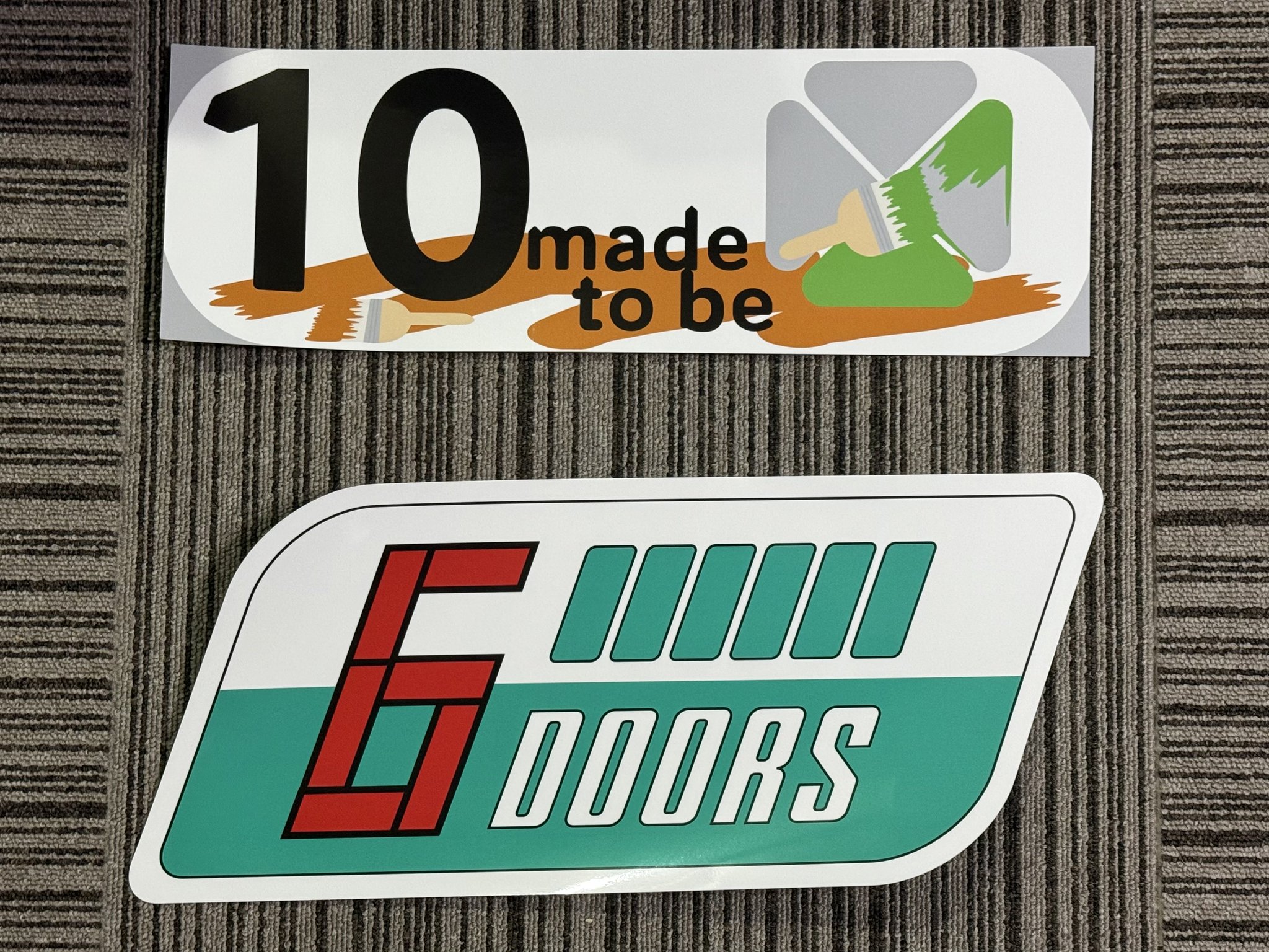 【４枚セット】中央線　ステッカー　原寸大　10cars 中央線 10cars 原寸大ステッカー マグネット 各4枚 計8枚 - メルカリ