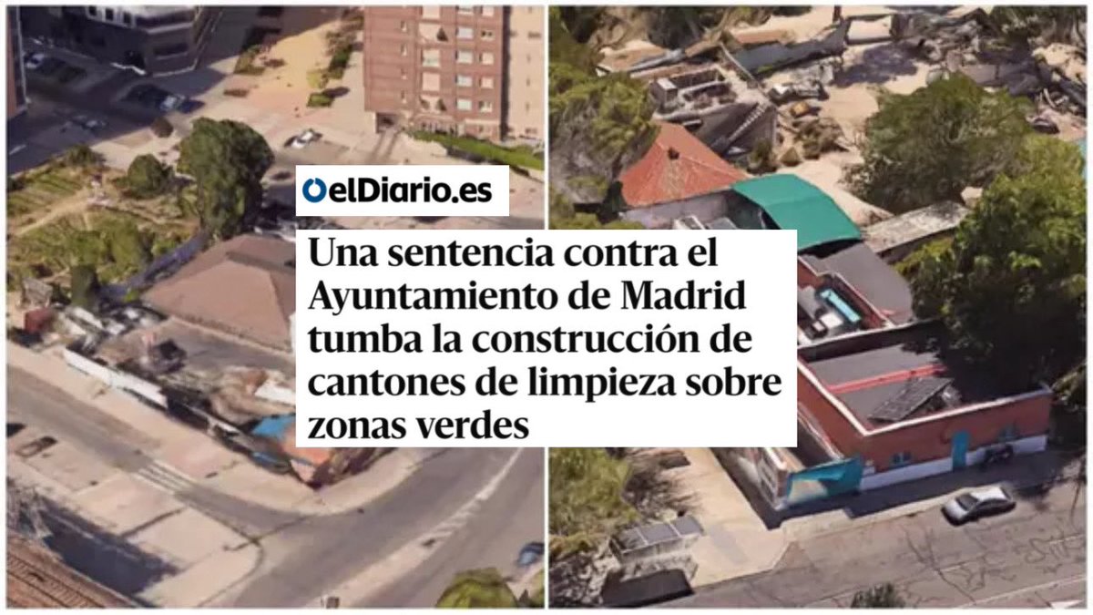 ‼️Otra sentencia contra el Gobierno de Almeida impide poner cantones de limpieza en zonas verdes.
👉Al menos hay dos casos en Madrid: en Francos Rodríguez 81B y en Luis Peidró 8. 
🗣️"Son las típicas chapuzas de este consistorio", <a href="/giraldeo/">Antonio Giraldo</a>.

🔗 eldiario.es/madrid/somos/s…