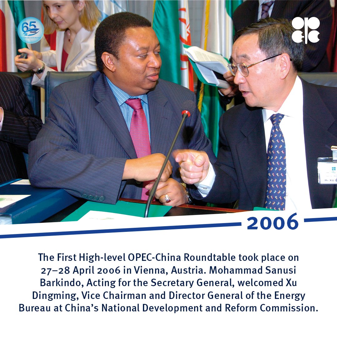 OPECSecretariat's tweet photo. The first High-Level OPEC-China Roundtable took place in 2006. #OPEC65 https://t.co/YUey2VoPb5