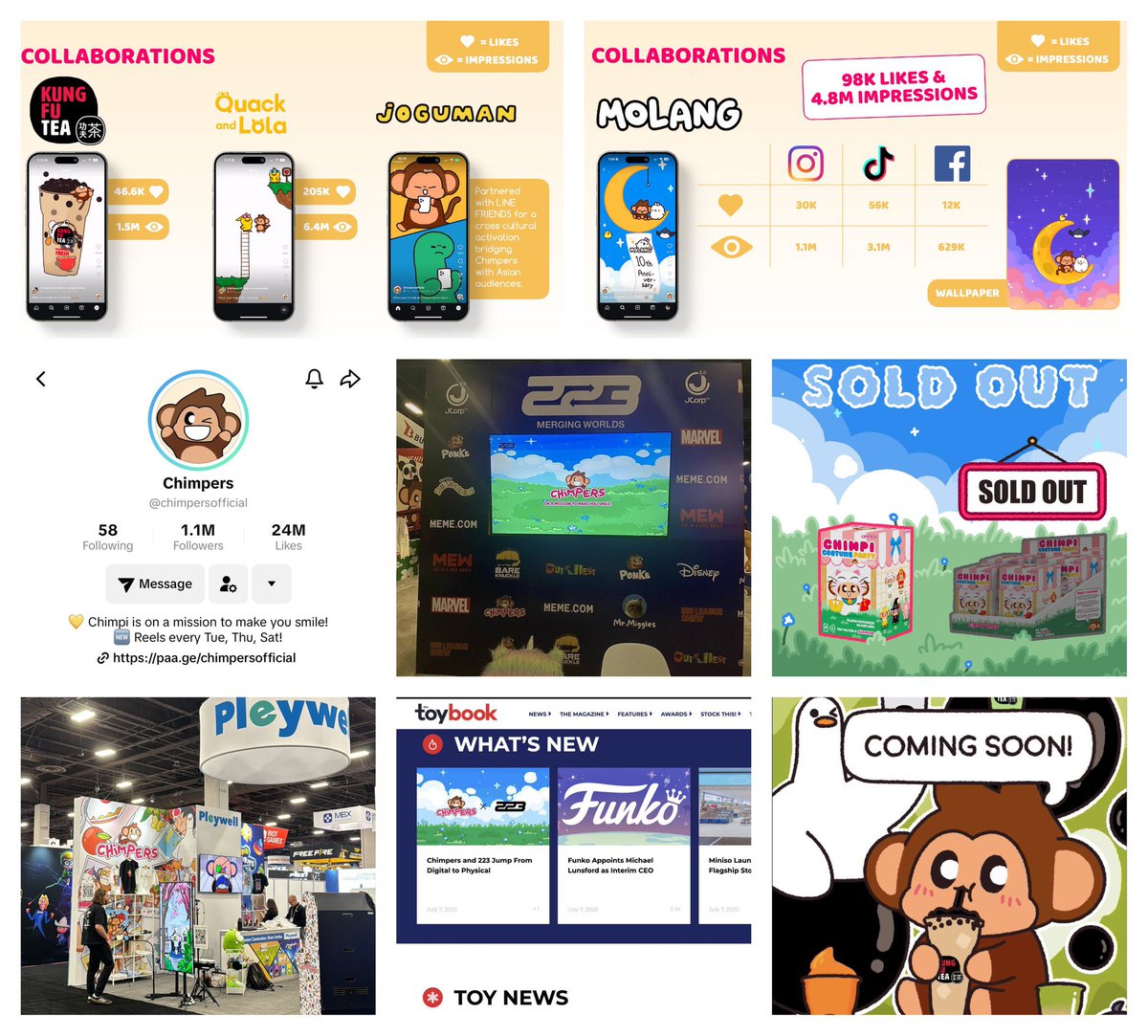 Gm web3

I heard the next meta is real tangible brand growth for character driven IP projects that blend web3 with real fandom and discovery in the real world. 

Sounds like <a href="/ChimpersHQ/">Chimpers</a> are pretty well positioned 🐒