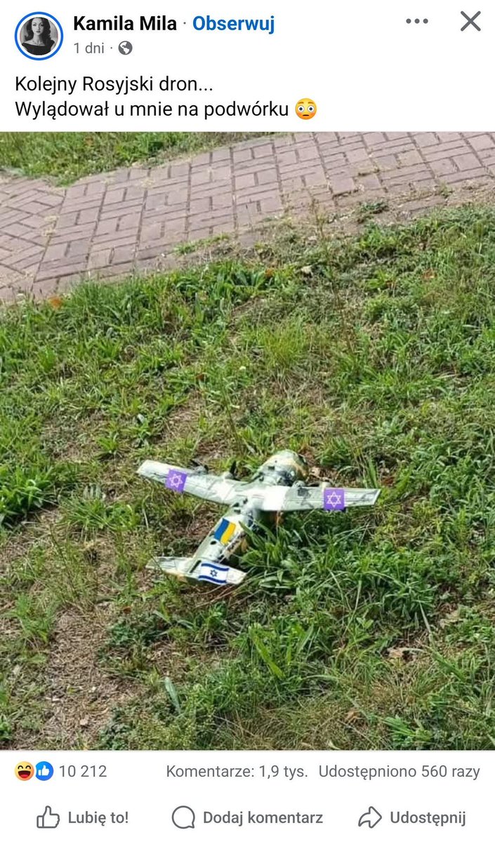 Ordinary Polish citizen started to make fun of their government 

They all find drones on their gardens. 

This is the best way: make them a laughing stock.  

If you are in Poland, have you found your drone already?