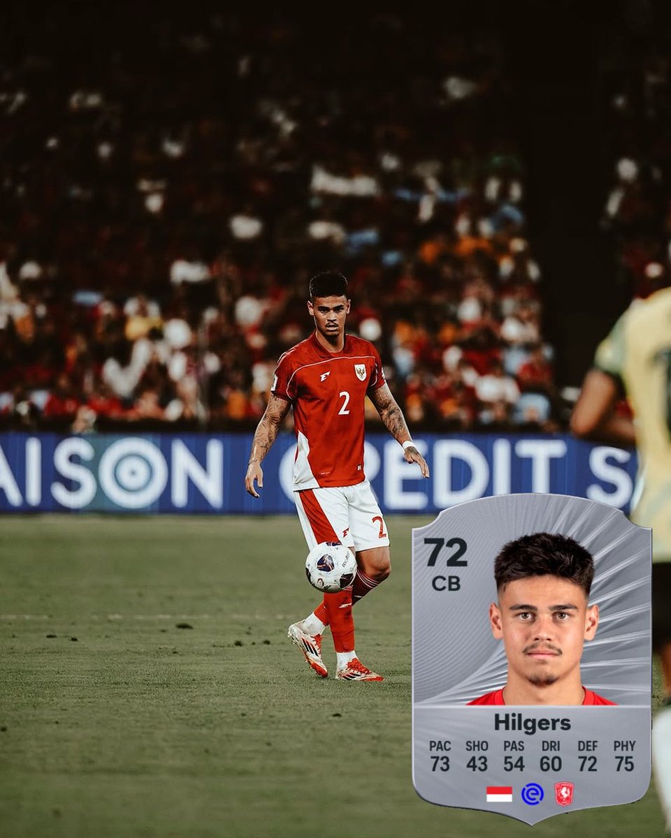 GilangMainFIFA's tweet photo. OFFICIAL RATING PEMAIN TIMNAS INDONESIA DI EA SPORTS FC 26 [A THREAD]

Emil Audero masih menjadi pemain dengan overall tertinggi, sekaligus menjadi satu-satunya pemain gold di FC 26.

Mees Hilgers sayangnya dapet downgrade ke 72. https://t.co/27vg2wYjDS