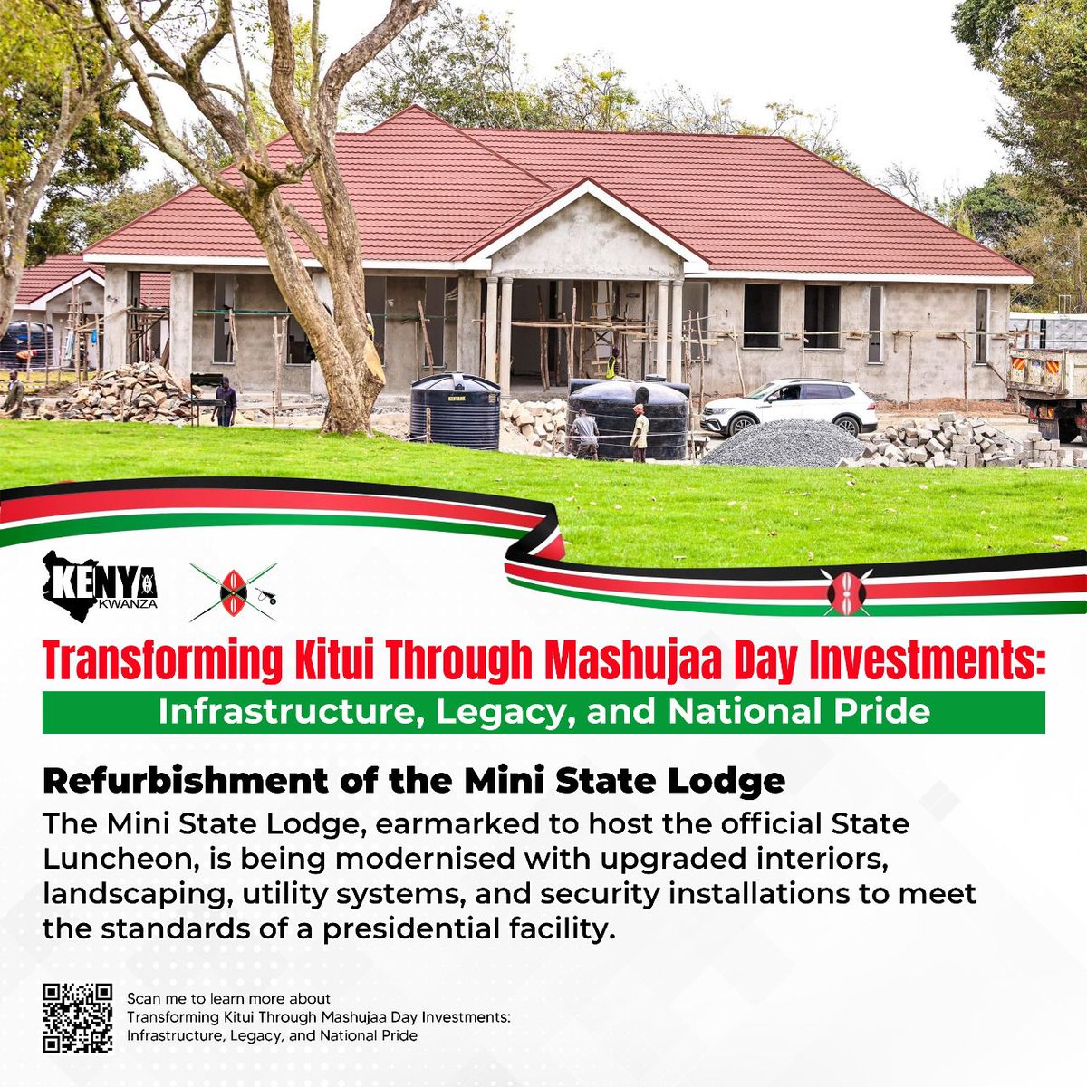 Mashujaa Day Investments 2025 delivered modern concession spaces, ablution blocks, and treatment areas, making Kitui a model of safety, hygiene, and hospitality during national celebrations. 
#TransformingKitui
