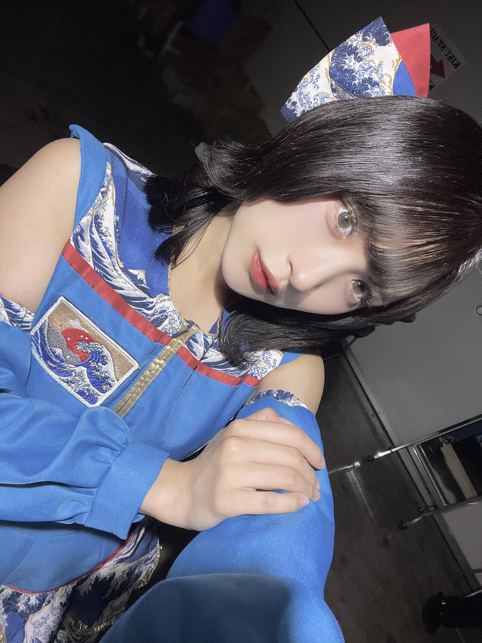 福ちゃん 外は寒いしまだ眠たいしで お散歩行きたくない福ちゃん、、 表情