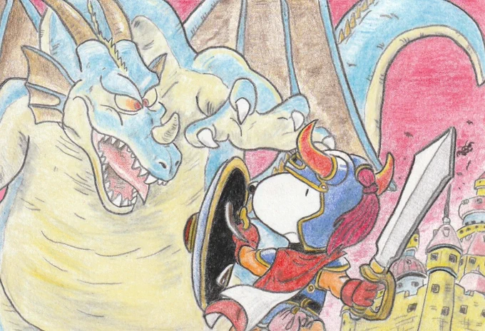 #SNOOPY #DragonQuest #fanart
