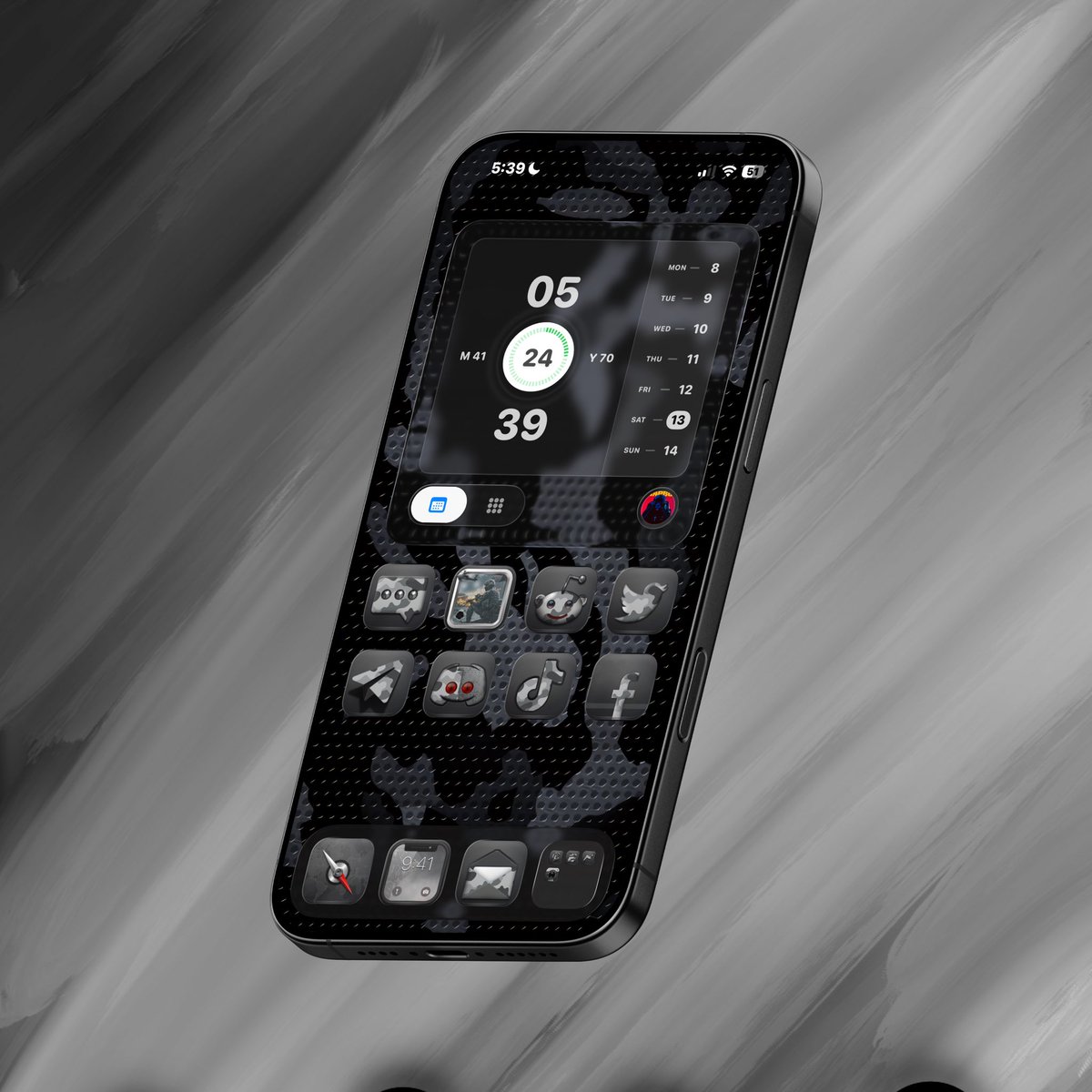Camo Glass iOS 26 setup
<a href="/tweetbylokki/">Lokki</a> 
<a href="/moondr1/">moondr1</a> 
<a href="/SeanKly/">Sean Kelly</a> 
<a href="/TeboulDavid1/">Smart Wallpaper Art</a> 
<a href="/kristatos_/">Kristatos</a> 
<a href="/_Caorthannach_/">IX</a> 
<a href="/tvisneskie/">Terri Green</a> 
<a href="/rudi3700/">Rudi 🇧🇪</a> 
<a href="/matuspalma/">FRANCISCO JOSE MATUS</a> 
<a href="/blvck_sun666/">Black Sun •• •</a> 
<a href="/Zooropalg/">Zooropalg Ⓜ️</a>