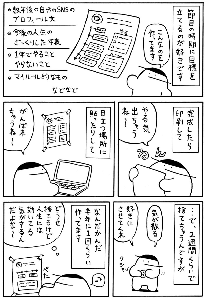 連休は目標を立ててみよう! 