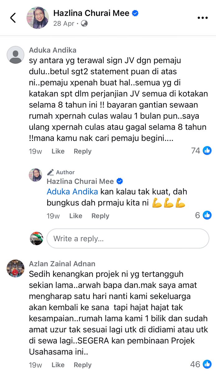 Jas_zedz's tweet photo. Pemilik Kg Sungai Baru yg marah dgn golongan “minoriti” diketuai Rafidah  sebab projek tertangguh lama sampai ada yg dah meninggal.

Kesian golongan majoriti yg ada 219 orang yg terpaksa tunggu sampai 9 tahun sebab ada orang2 tamak.

Datang parti politik PAS menunggang pula kes https://t.co/R2Gftknf1y
