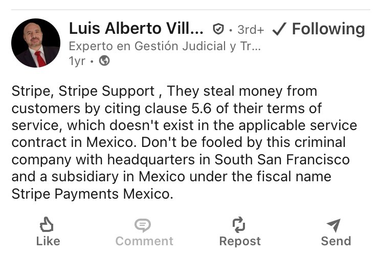 Post Your Experience Where Stripe Blocked Your Account, Promised to Refund Charges to your customers within 5 days, then steals your money. <a href="/stripe/">Stripe</a> <a href="/stripesupport/">Stripe Support</a> <a href="/StripeDev/">Stripe Developers</a>