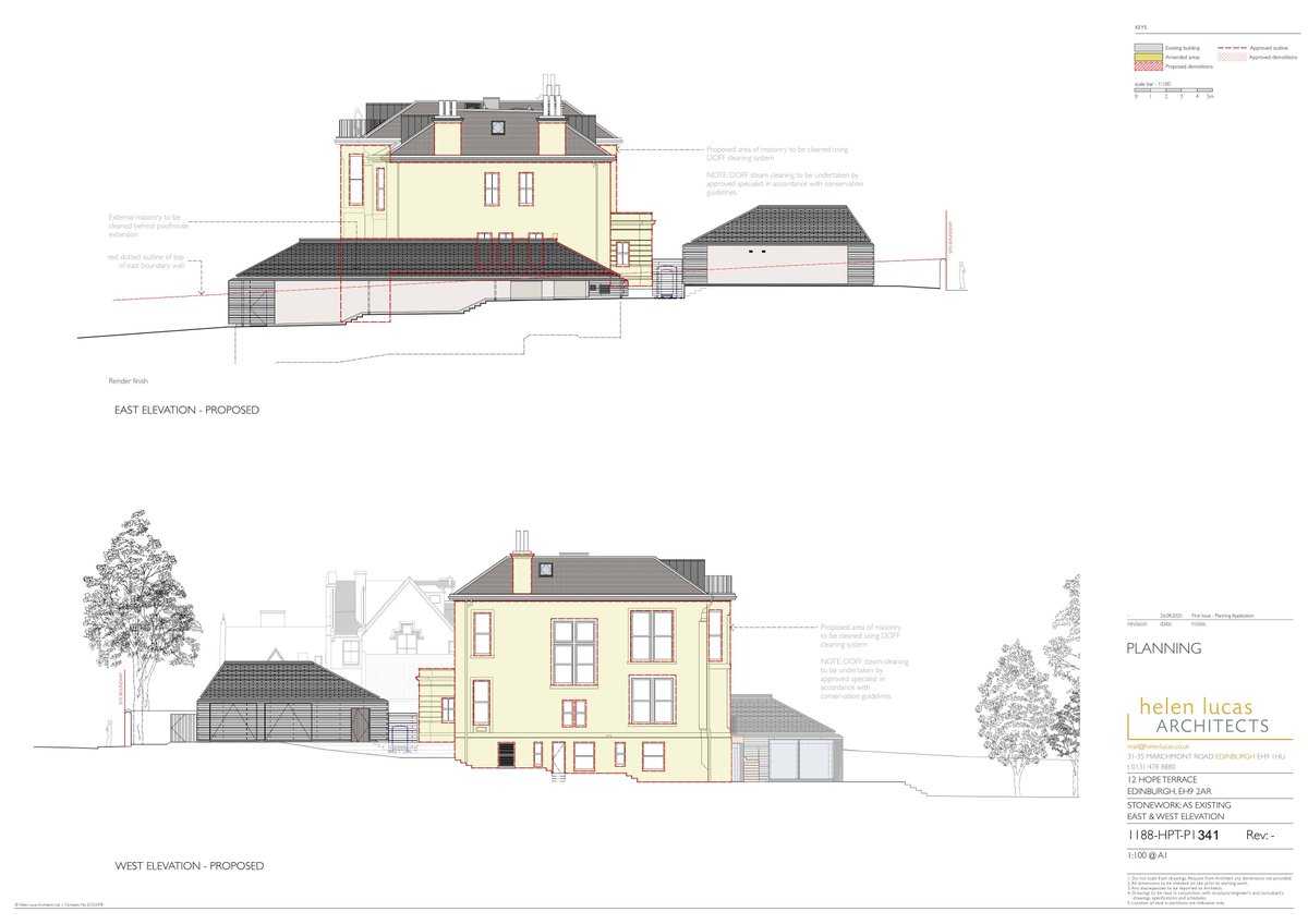 📍 12 Hope Terrace Morningside Edinburgh EH9 2AR
👉 DOFF steam treatment would clean stone walls, porch, plinths and chimney, removing graffiti, algae and stains while retaining the houses original masonr…
⚖ Scale: 2/10
📂 Ref: 25/04676/FUL
🔗 tinyurl.com/24n97t2d