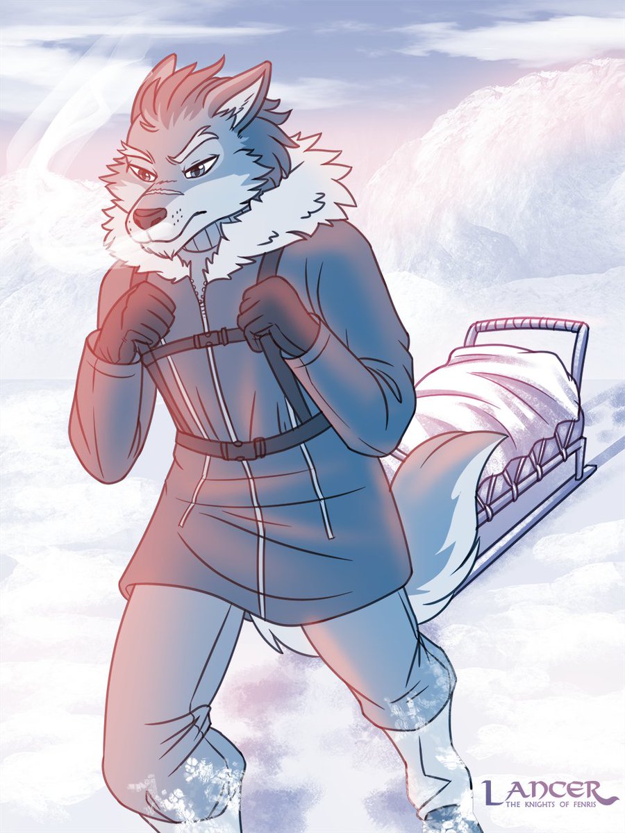 Rolf is alone in the frozen wilderness but he's doing his best.

Rewatched the movie Balto a whiles back and really wanted to draw something sled-dog themed with Rolf.