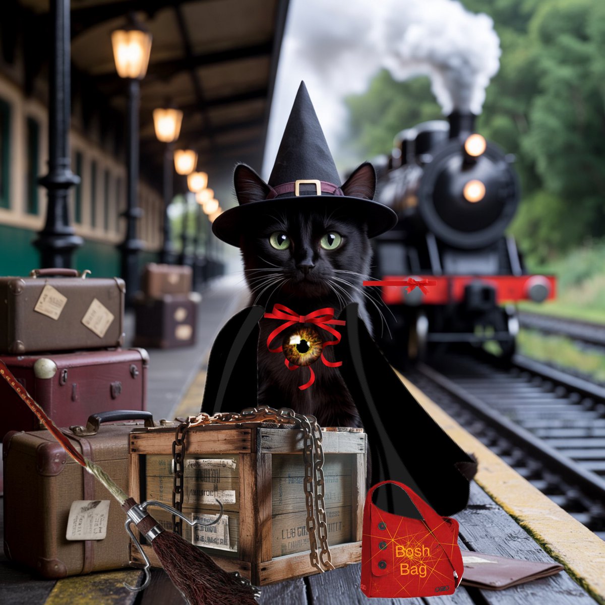 I've made it back to Mogwarts in time for the start of term. Just need to sneak the crate into the dungeon without anyone noticing. No one can find out whats inside 🙀 #mogwarts #wigglin <a href="/GrumpyBeak/">Gladys Beak 🐢</a> <a href="/ButtonsBertie/">🌈Angel Sir Bertie & Barney Buttons🐾 🎩 🎗️</a> <a href="/JellyOzzy/">Ozzy & Angel Jelly 🌈 🐾</a> <a href="/Treespers42/">“Mrs T”🌳🌷Basil & Mia😺😺</a>