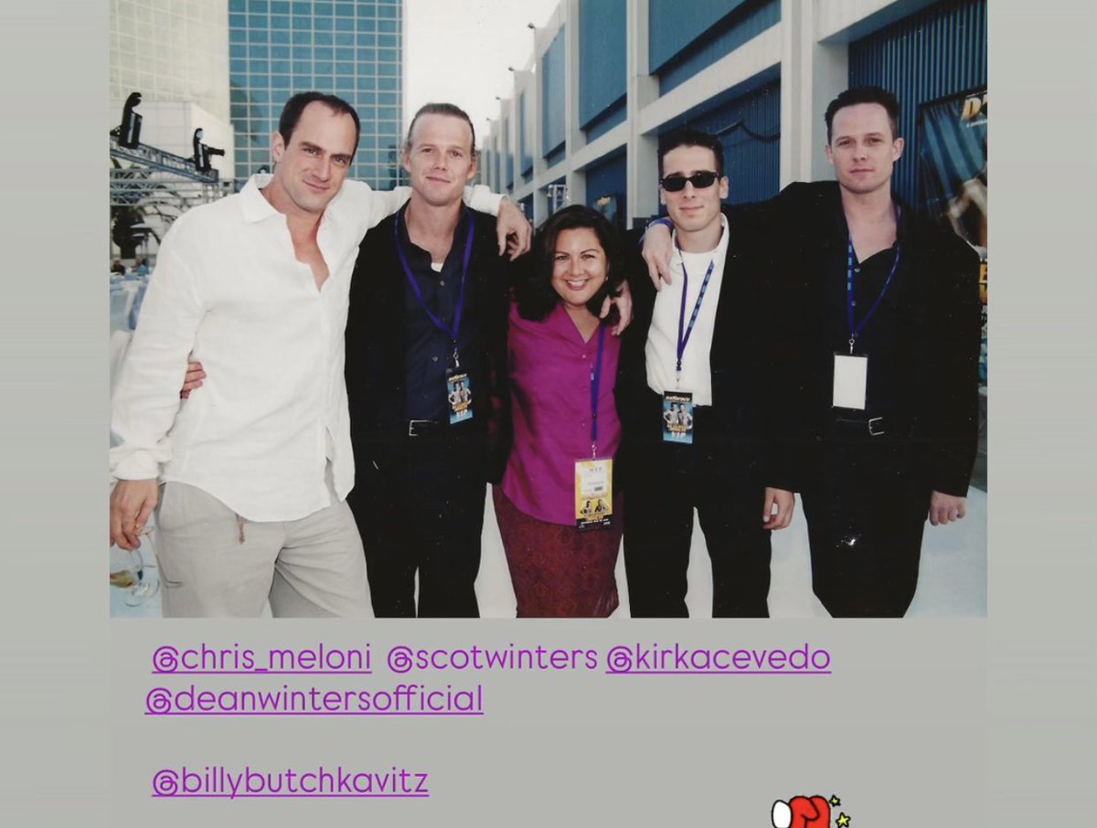 JennaChrisp's tweet photo. Look how young they were!!!
(Shared from IG @deanwintersofficial )

#OZ  @kirkacevedo @Chris_Meloni #scottwinters  #deanwinters https://t.co/ASF3sEeUx3