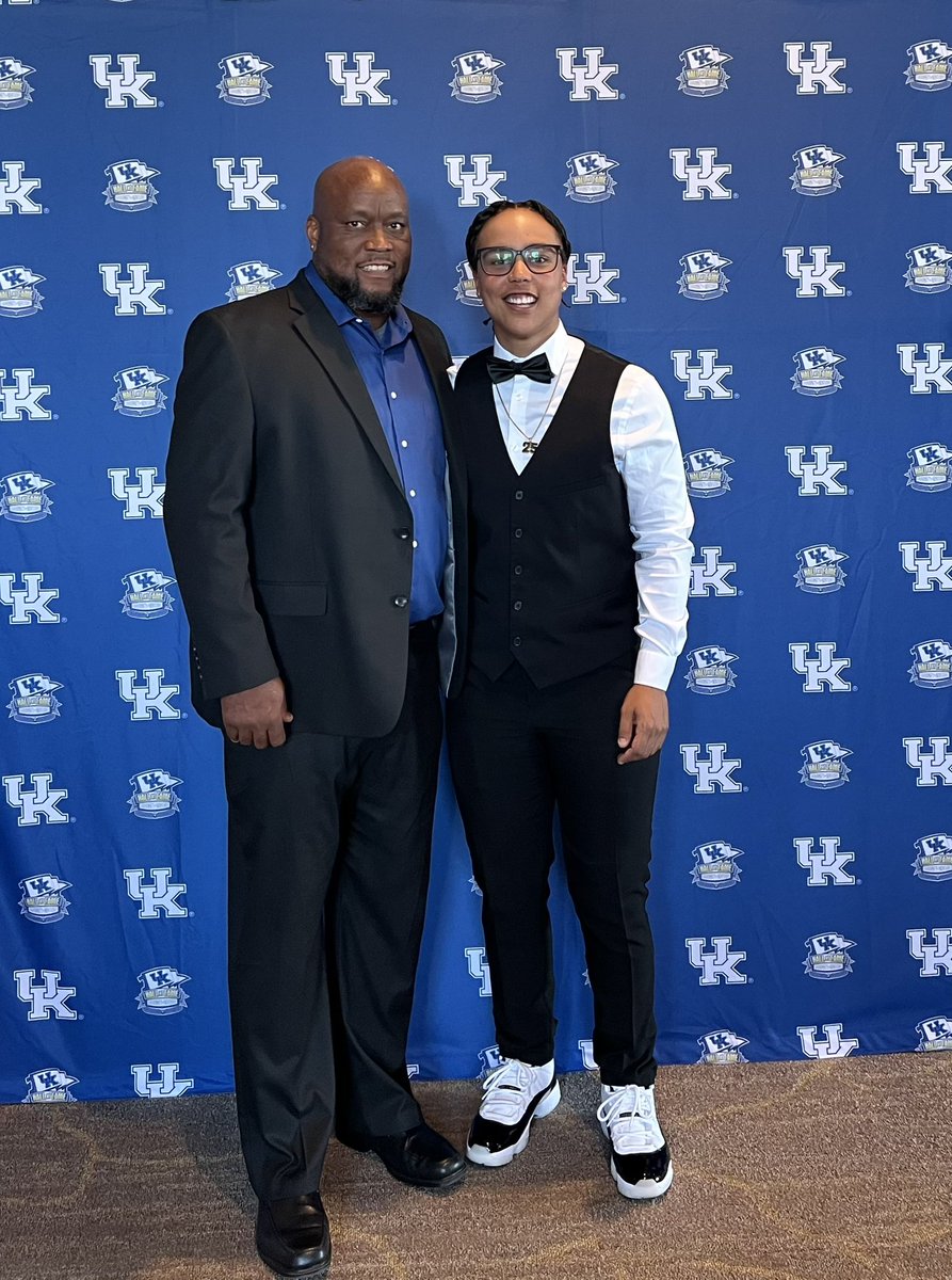 Had a great time celebrating my oldest tonight as she went into the UK HOF.  Well deserved honor for <a href="/ThatEppsKidd25/">🤓</a> …one of the best players to ever suit up in the blue &amp; white; men or women.  Even better person!  Love you kiddo and cherish this moment forever.  #DaGoat