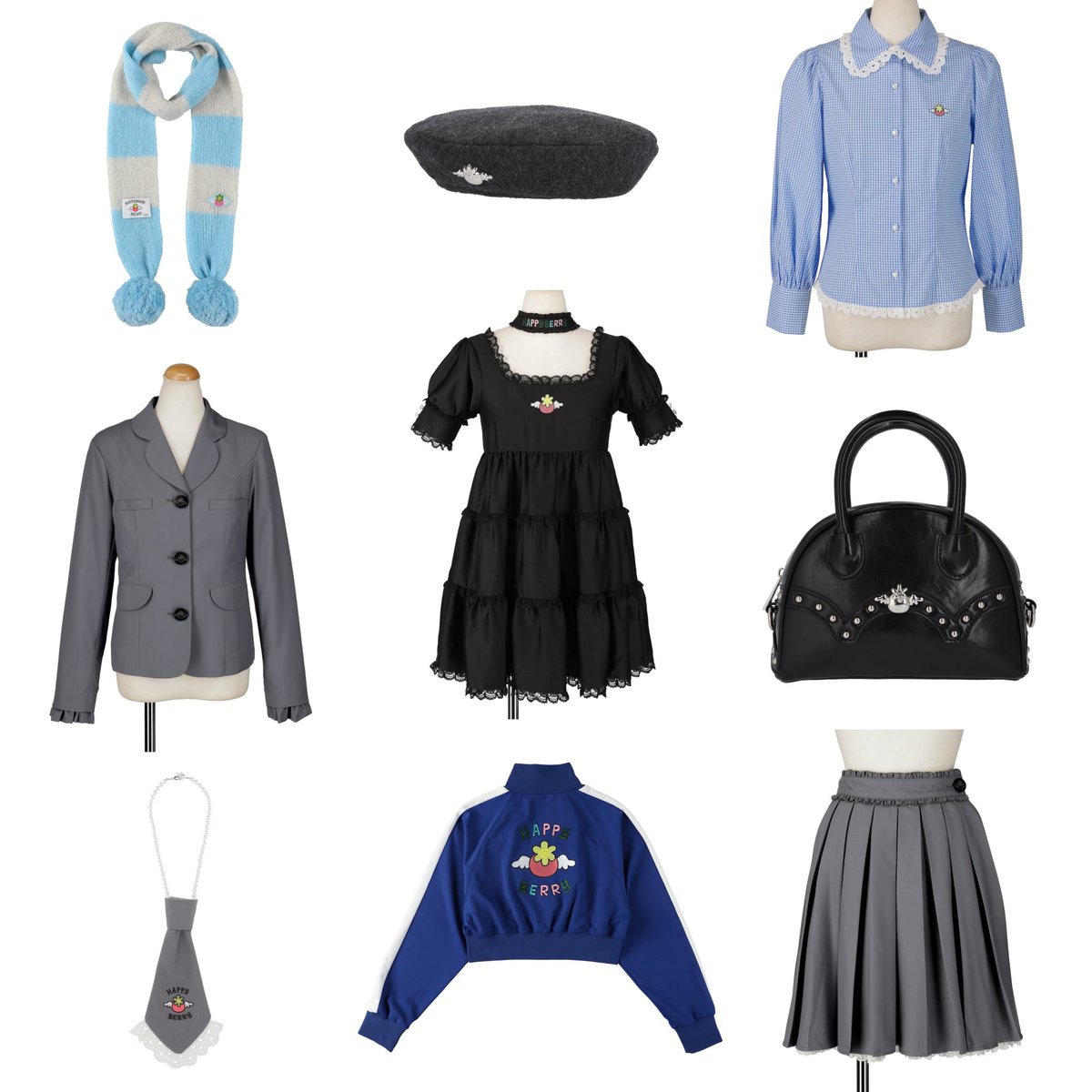 🍓HAPPY BERRY × HEIHEI🍓 Chic Color Items Now Available for Pre