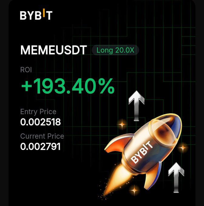 $MEME
LONG
LEV 10-20x
ENTRY: 0.0026

TP:
0.0027✅

t.me/+ohOSRit-gLA2Z…

#EPIC #NOT #BABY 
#FARTCOIN #BERA #XCN #SOL #NEAR #XRP #ATOM
#PI #BTC #VIRTUAL #INJ #ONDO $BTC $SOL