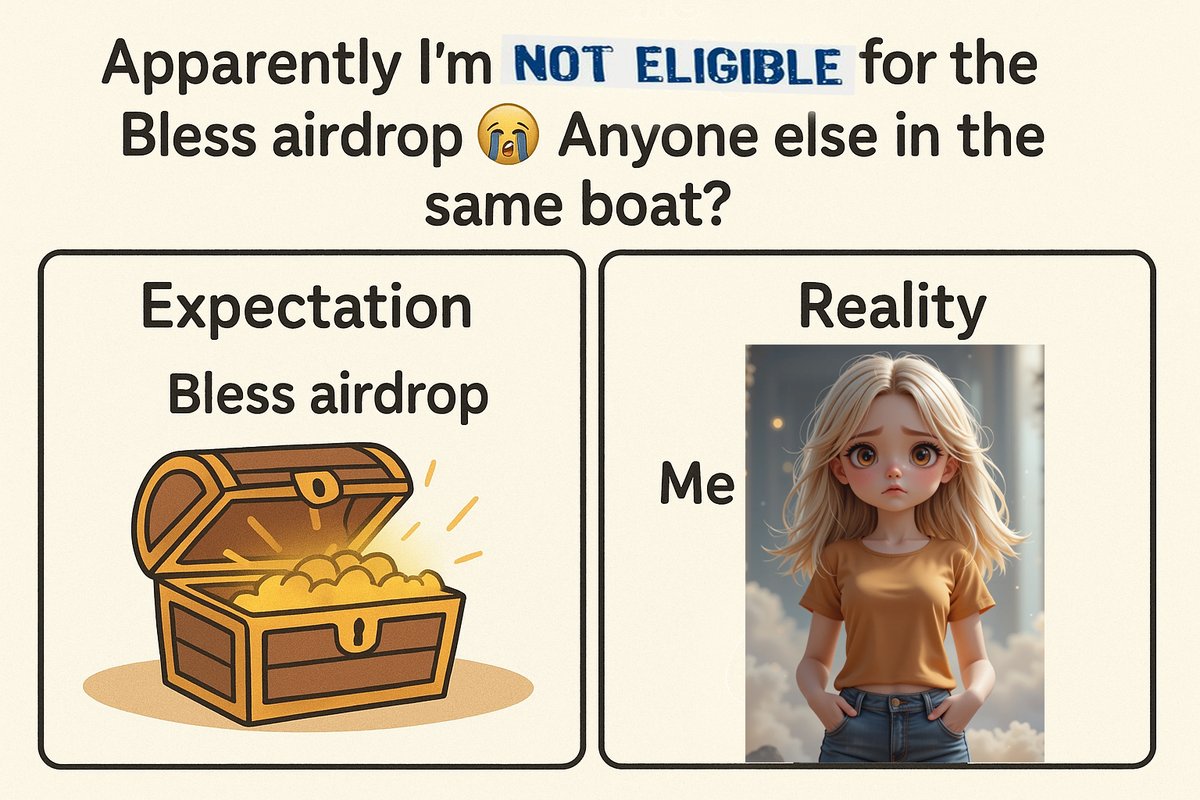 Lucy64372711's tweet image. Network time: 113 days, 14 hours, 35 minutes.
Referrals: yes, a few.
Eligibility for Bless airdrop: nope 😭
Guess it’s one of those Saturday mornings… anyone else?
#SaturdayVibes #Airdrop #BlessNetwork #testnet #Web3News #Web3Community #Crypto #rewards #GoodMorning #weekendvibes