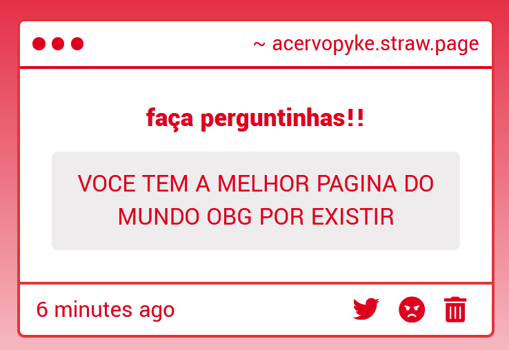 AcervoPyke's tweet image. Obrigada!! &amp;lt;333
To sempre me esforçando pra melhorar e prometo que Logo teram mais novidades!!