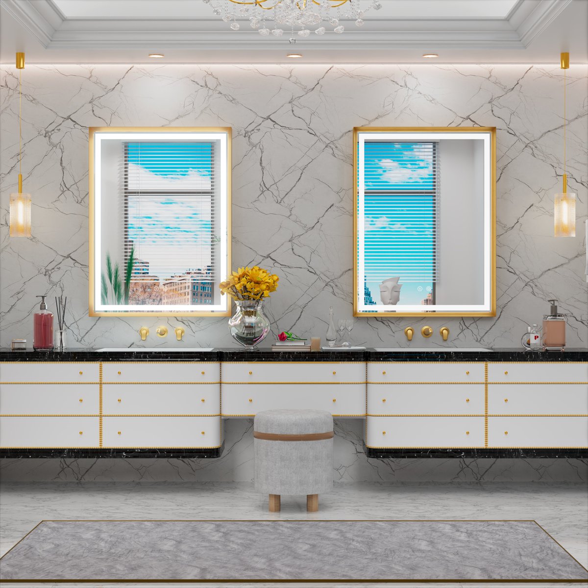 JSneijder2024's tweet image. Revamp your bathroom with our 24x32 Black / Gold Framed LED mirror! 
✅ 3 Color Temperatures
✅ Anti-fog tech 
✅ Aluminum Alloy Metal
🎉 Now ONLY $94.99 🎉
Don’t miss out—click to bring home this game-changer today!
#BathroomTech #LEDLighting #AmazonPrime
amazon.com/dp/B0CQLLBS7X