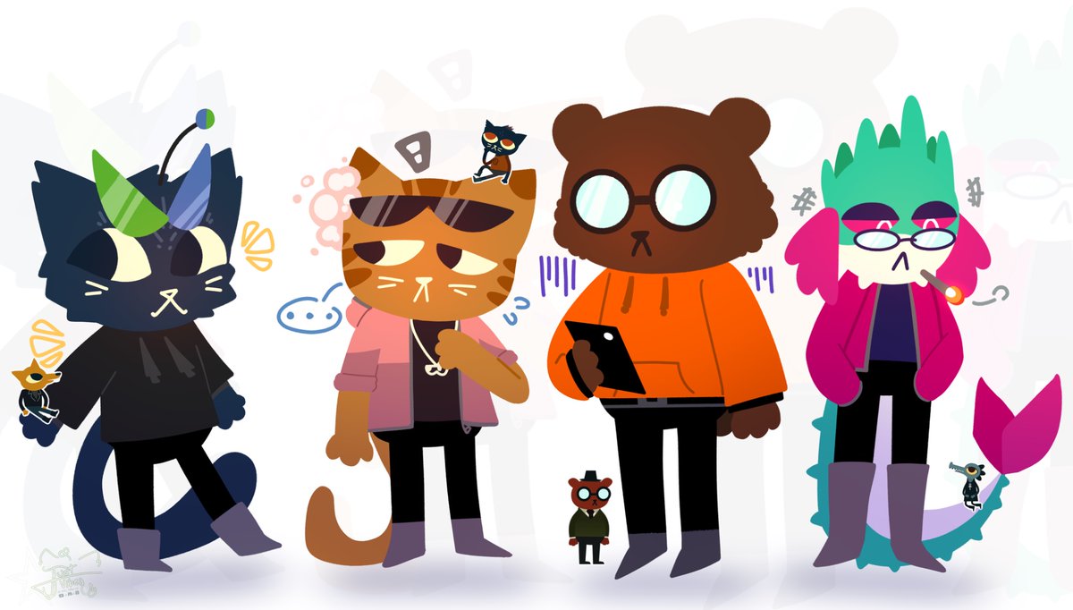 Night in the woods crew but it’s #clooless bcuz #pezzy said they remind him of his friends (I had a vision frfr)

#pezzyfanart #elasticdroid #elasticdroidfanart #bigpuffer #bigpufferfanart #grizzy #grizzyfanart #clooless #cloolessfanart #nightinthewoods