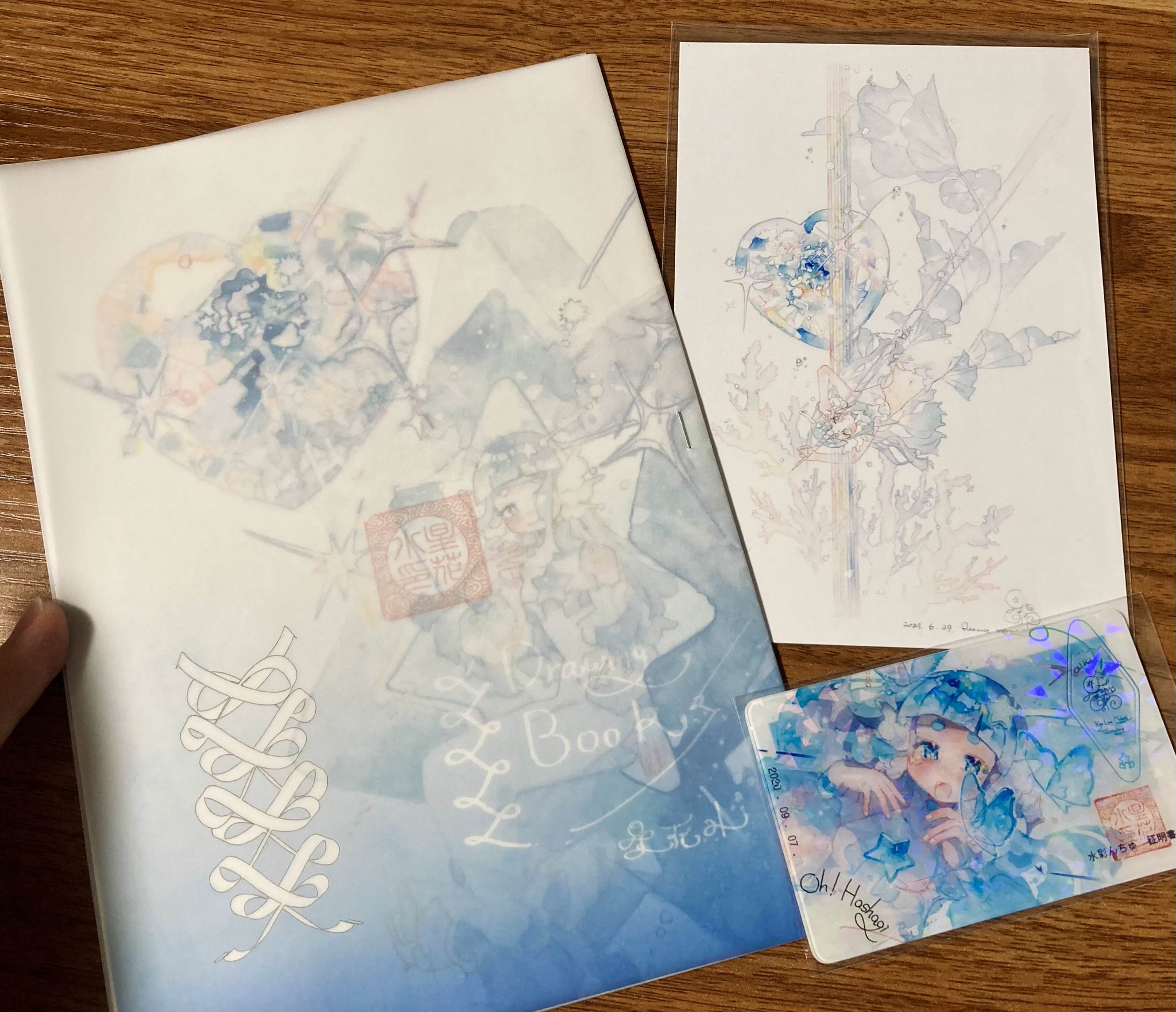 水彩画(サンダーソニア)　原画マットあり　おまとめ２点 にしけん on X: 