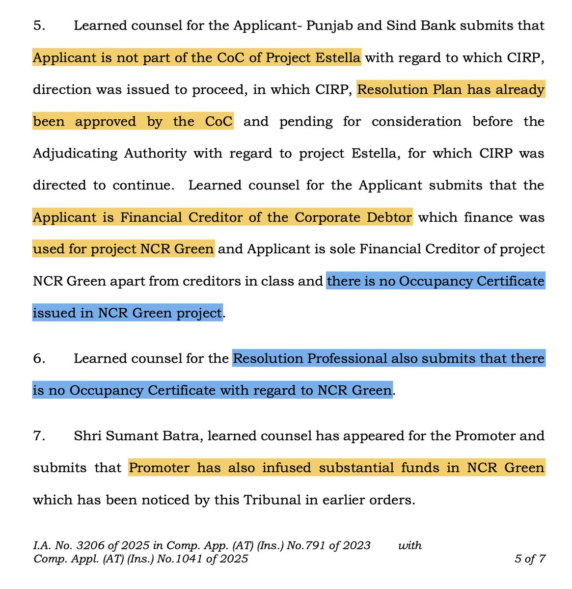 <a href="/narendramodi/">Narendra Modi</a> <a href="/IBBIlive/">Insolvency and Bankruptcy Board of India</a> <a href="/barandbench/">Bar and Bench</a> <a href="/LivelawH/">LiveLaw Hindi</a> <a href="/MLJ_GoI/">Ministry of Law and Justice</a> <a href="/MSJEGOI/">Ministry of Social Justice & Empowerment, GOI</a> <a href="/OfficeofARM/">Office of Arjun Ram Meghwal</a> <a href="/KirenRijiju/">Kiren Rijiju</a> <a href="/PMOIndia/">PMO India</a> <a href="/narendramodi_in/">narendramodi_in</a> <a href="/PIB_India/">PIB India</a> <a href="/rashtrapatibhvn/">President of India</a> How fair is it to involve Homebuyers to Insolvency, just due to Occupancy Certificate is not available for Sidhartha NCR Green, Sec-95, Guru gram?

* 200+ Families are living
* Paying maintenance
* Do NOT want to entangle in CIRP

<a href="/PMOIndia/">PMO India</a> 
#JusticeForSBPLbuyers