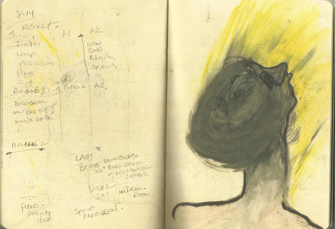 proseluvr's tweet image. in honor of fiona apple's birthday here are her drawings for her album the idler wheel &lt;3
