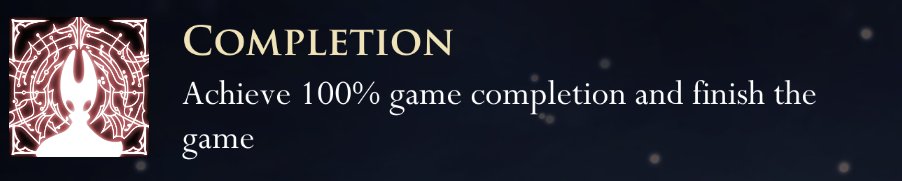 Finally 100% finished Silksong and man, what a game. 

Worth the 7 year wait, that's a game of the decade for sure. I don't usually write game reviews, but I think I'll give it a go for this one.