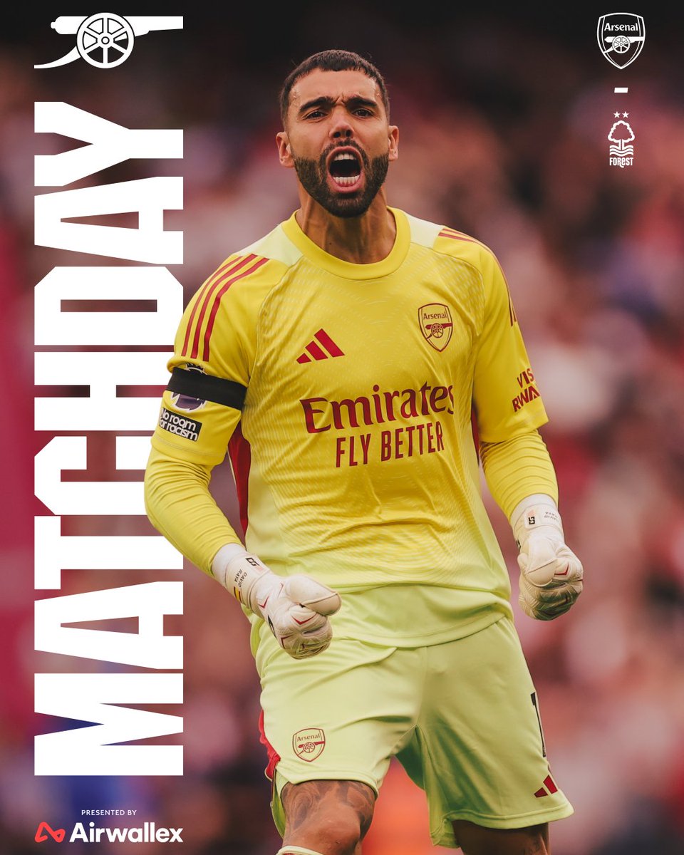 🔴 𝗠𝗔𝗧𝗖𝗛𝘿𝘼𝙔 ⚪️

🆚 Nottingham Forest
🕧 12.30pm (UK)
🏆 Premier League 
🏟️ Emirates Stadium

🤝 <a href="/airwallex/">Airwallex</a>