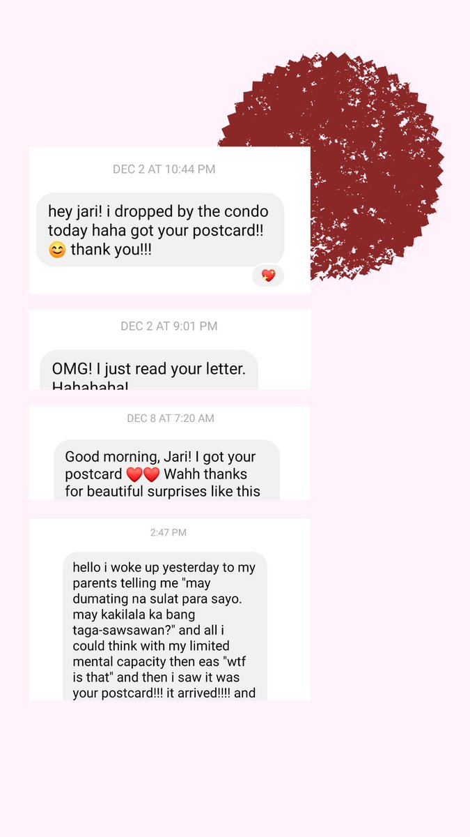 september: may parol na ang mga kapitbahay, it's almost my retirement era, and postcard season na ulit! 😂

upgrading from 2016, now with a gform: forms.gle/y1JSSLDpU3kh7y…

let me know if you'd like a card for christmas/winter/chinese new year ♥♥♥