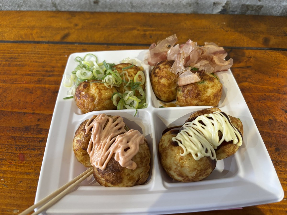 OORerさんに教えてもらった わなか に行ってきた！！
タコ大きくて、外カリカリ中トロトロでめっちゃ美味しかった〜！！