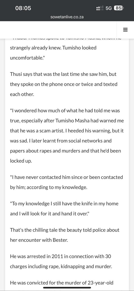 Ayola_M's tweet photo. Pearl Thusi on Thabo Bester in 2013 from @SowetanLIVE #BeautyAndTheBester https://t.co/iUQg9ggGWt
