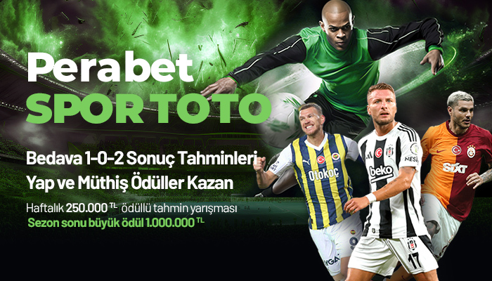 ⚽ PERABET SPORTOTO TAHMİN YARIŞMASI

Haftalık 250.000₺ ödül havuzu sizi bekliyor! 💰
📊 15 maçın sonucunu tahmin et, ödülleri topla!
🏆 15 doğru tahmin: 100.000₺ büyük ödül!
✅ 7 ve üzeri doğru bilen herkese müthiş ödüller, 7 doğruya 100₺ Freebet!

🔥 t2m.io/guncel_giris