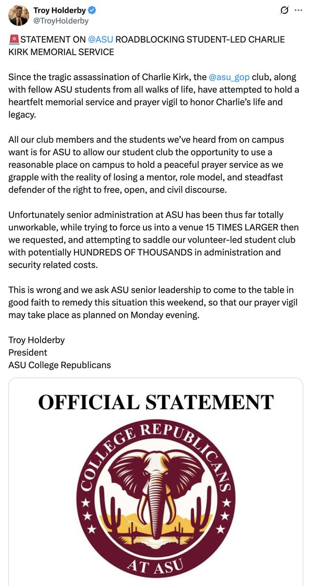 College Republicans at ASU tweet media