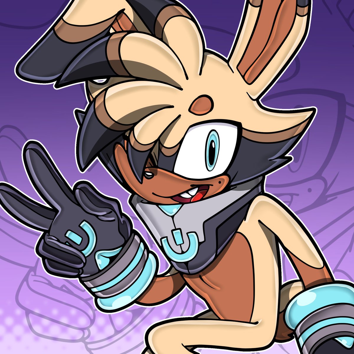 I now have a new mascot! Meet ring the rabbit! 

I haven’t been content with my stuff or OCs in a bit, so I took the time off to really just figure out what fits me, my aesthetics and just.. what felt best!