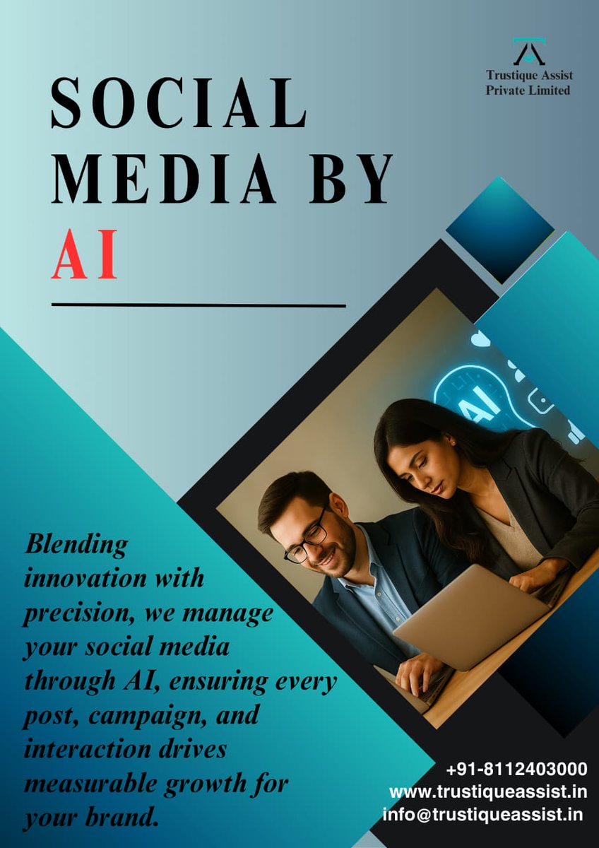 Trustique0003's tweet photo. Revolutionize your social media with AI! Trustique Assist ensures every interaction drives measurable growth for your brand. We're blending innovation with precision to deliver outstanding results
Ready for smarter social media? Connect with us!
#AI #SocialMedia #DigitalMarketing https://t.co/QIePytbaNk