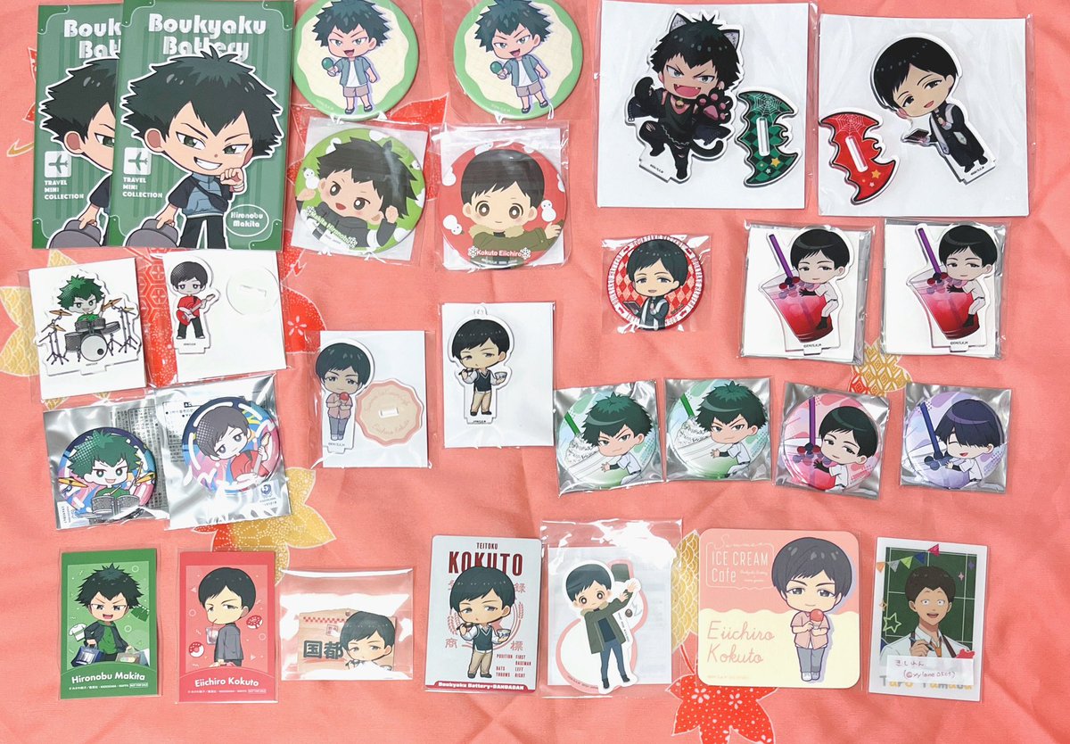 【交換/譲渡】忘却バッテリー　缶バッジ　アクスタ　travel ファン感謝祭
譲　画像1、2(要、清峰、藤堂、土屋、国都、巻田)
求　同異種山田or桐島orALT記載額+送料

※初回プロカ必読
1枚目は2枚目含むお取引優先(一部必須)です。
譲渡は定価以下のためご不快になられたら申し訳ございません。
↓