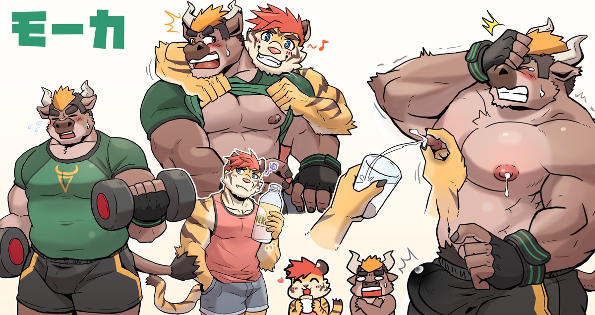 ripplemoonJP's tweet photo. 筋トレ好きな牛のモーカ。
彼の牛乳はとても美味しいです。 https://t.co/OQw3w7pytG