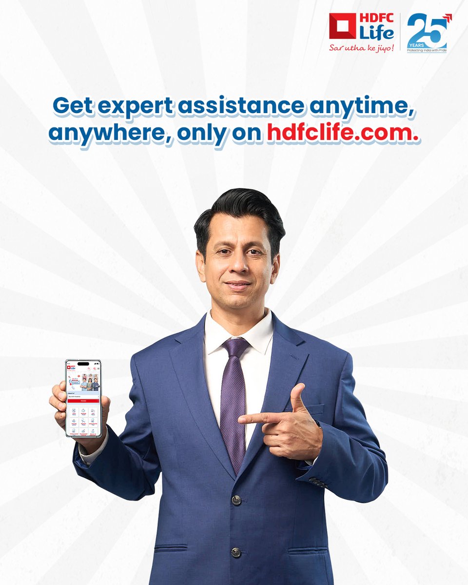 HDFCLIFE's tweet image. Goodbye waiting tunes, hello instant advice. 
Get help in just a tap on hdfclife.com.

#HDFCLife #25YearsOfHDFCLife
#Smartinsurance #DigitalInsurance
#SarUthaKeJiyo
