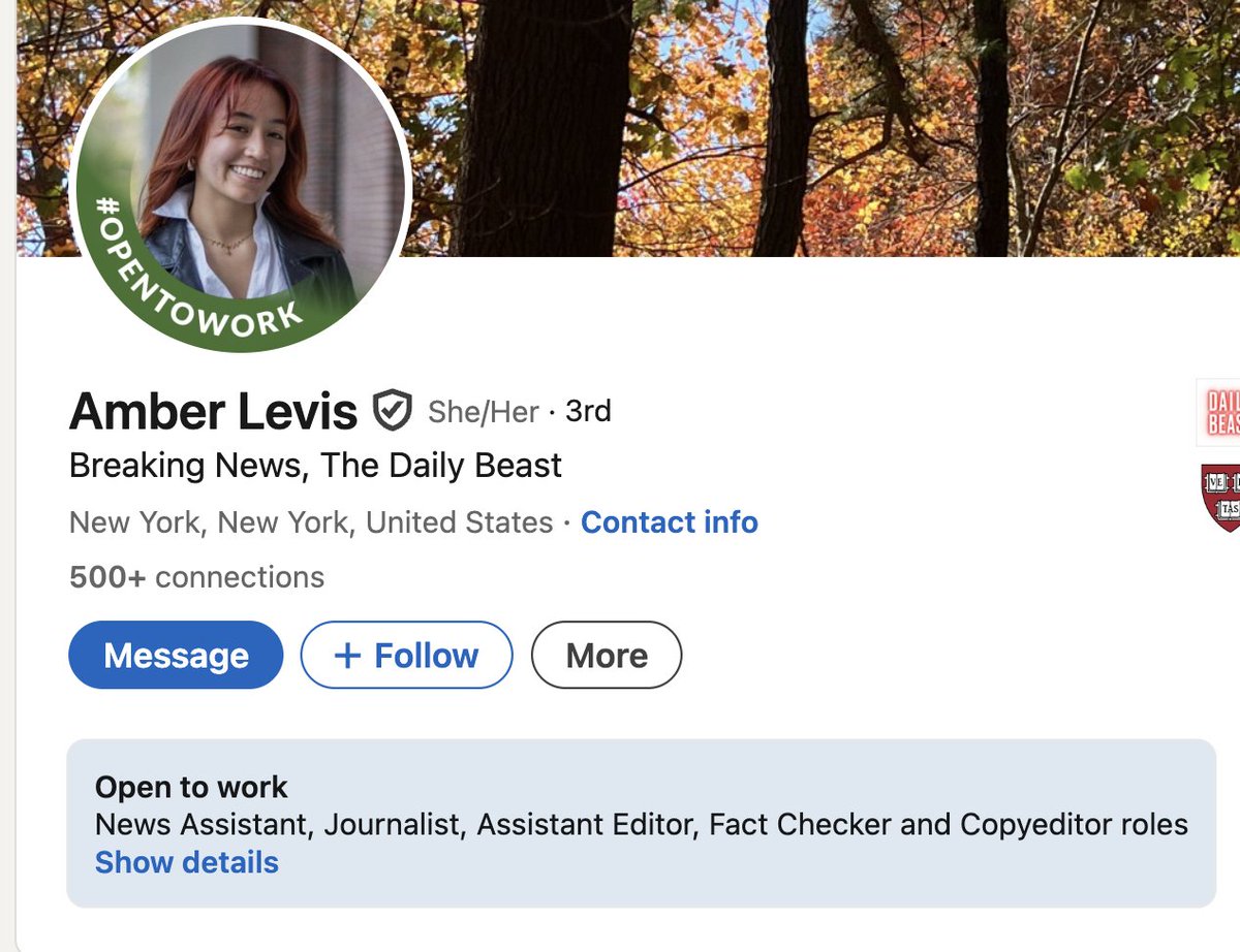 DataRepublican (small r) (@datarepublican) on Twitter photo <a href="/amberlevis/">amber</a> Hello Ms. Levis,
Wow. You only graduated high school in 2020, yet your résumé already includes NGO placements and foreign state internships that predate your college years. And now, just a few years later, you’re headlining articles at The Daily Beast and calling yourself a <a href="/amberlevis/">amber</a> Hello Ms. Levis,
Wow. You only graduated high school in 2020, yet your résumé already includes NGO placements and foreign state internships that predate your college years. And now, just a few years later, you’re headlining articles at The Daily Beast and calling yourself a