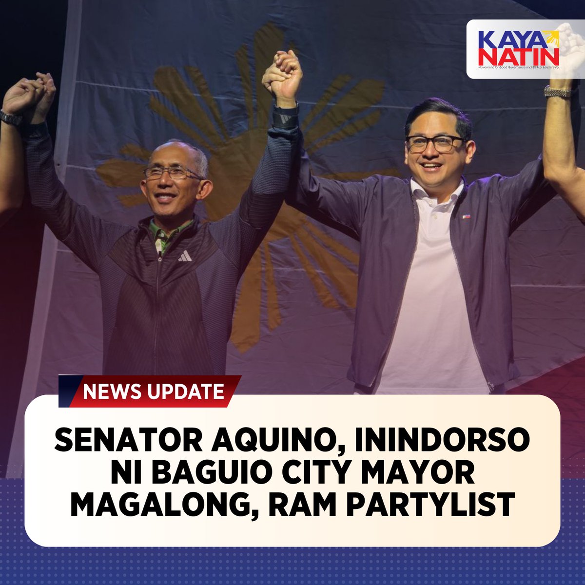 reypawnd's tweet photo. @khayu_manggi @RichHeydarian so eto tinaas nya din kamay ni Bam Aquino, sumali si Leni sa M4GG. baka mamaya lahat ng nas listahan nya puro DDS. https://t.co/3rOG8GdaUL