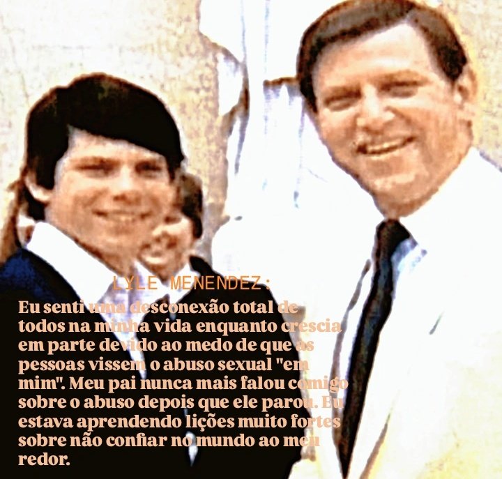 a comissária que presidiu a audiência de liberdade condicional do lyle, julie garland perguntou a ele como o abuso sexual impactou a tomada de decisões em sua vida. lembrando que, jose menendez começou a abusar sexualmente do lyle aos 6 anos de idade: 
#JusticeForErikAndLyle 👇🏻