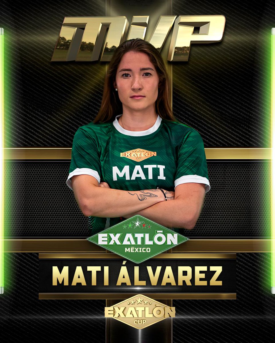 ExatlonMx's tweet photo. ¡Ustedes lo decidieron y Mati Álvarez se corona como la MVP de #ExatlónCUP! 🏆🔥 Nuestra tetracampeona sigue haciendo historia dentro de #ExatlónMéxico. ¡FELICIDADES! 🤩👏

https://t.co/0sHZyH8jaz https://t.co/h1zzTAW6kG