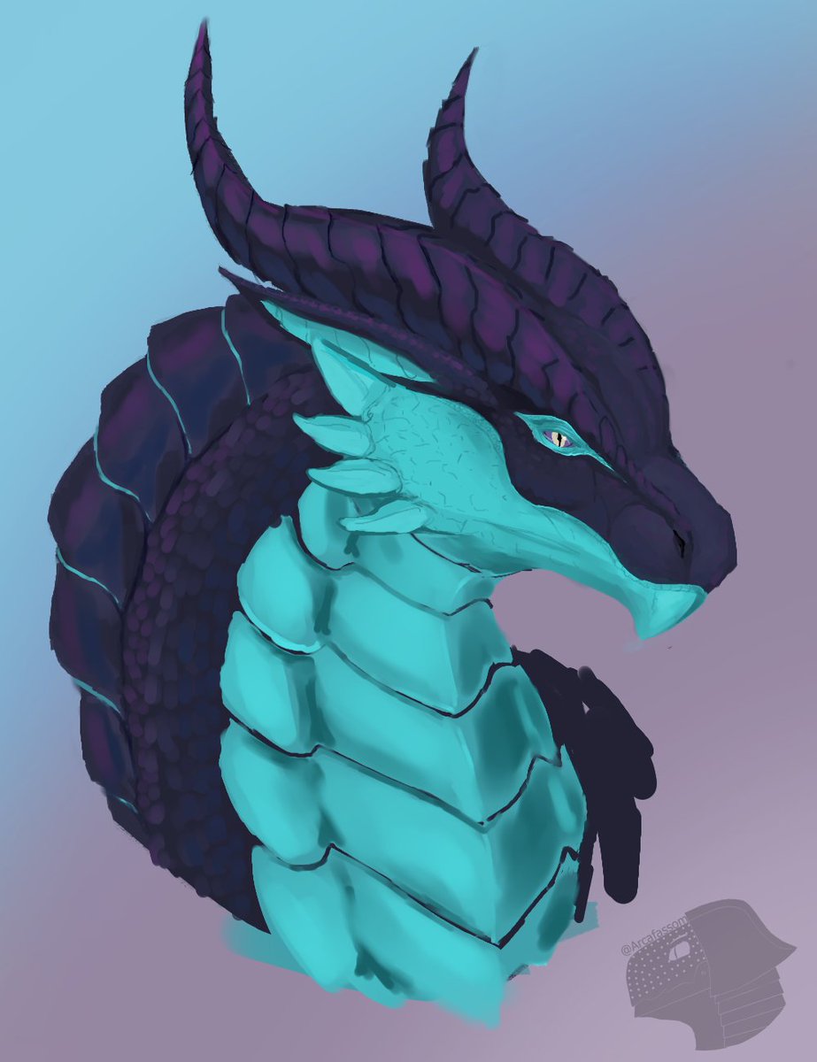 Small thingy for my friend <a href="/AzelDragon/">Azel</a>, iam still trying to learn how to paint stuff ;M;